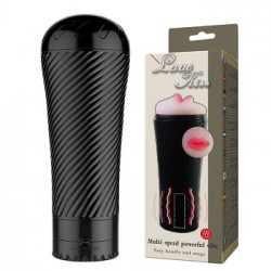 Masturbator mouth with vibration in a flask