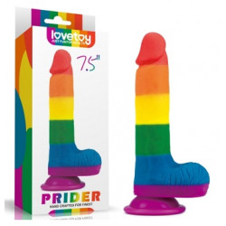 Разноцветный дилдо 7.5'' Prider Dildo