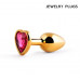 Anal sleeve gold heart S