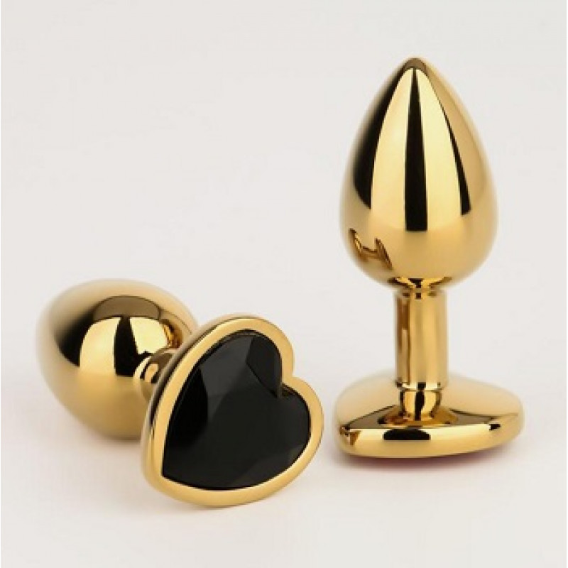 Anal sleeve gold heart S