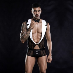 Male Role-Playing Waiter Costume