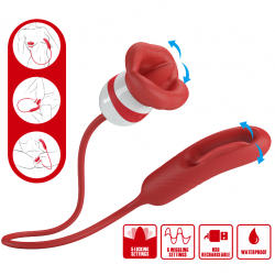 Vibrator with vibrating tongue Pretty Love Aliss