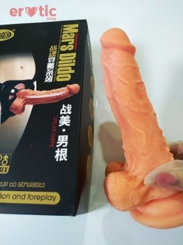 КУПИТЬ ЛИТОЙ СТРАПОН С ПУПЫРЫШКАМИ MARS DILDO